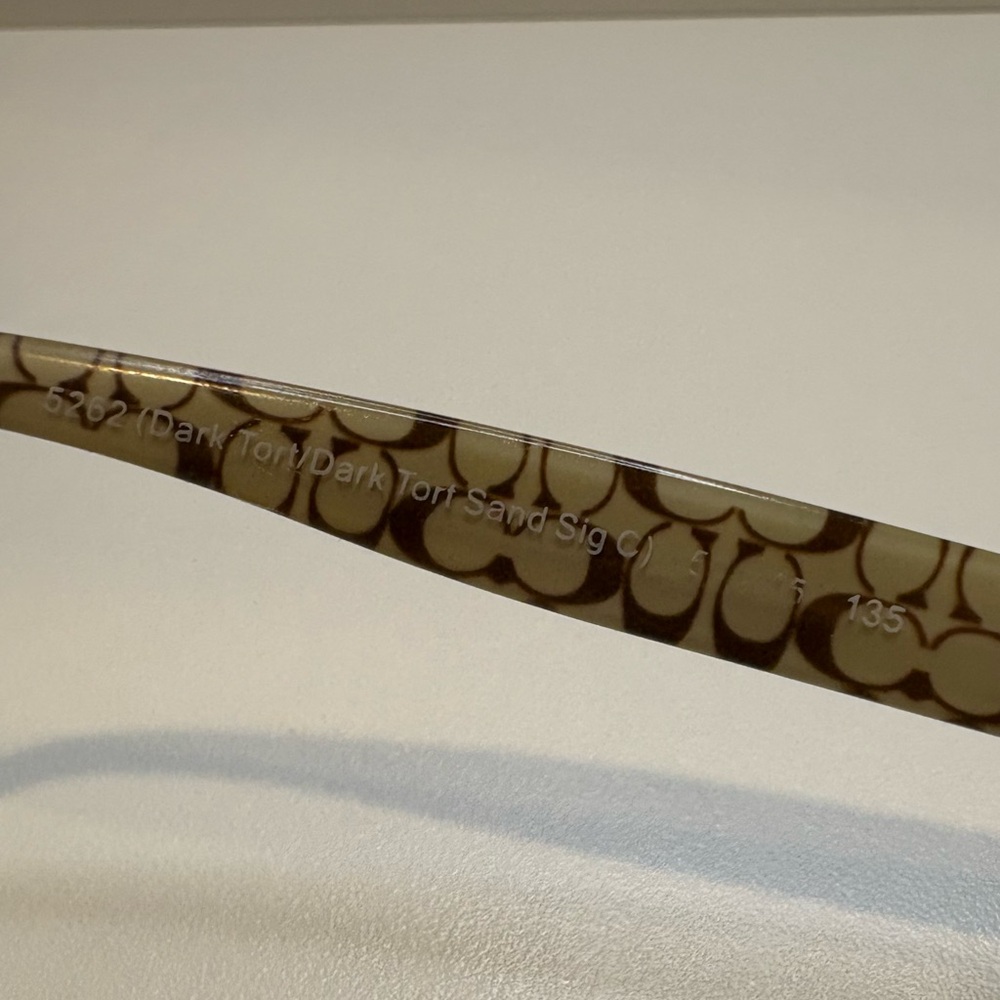 COACH EYEGLASSES HC6063 (Elizabeth) 5262 (Dark Tort Sand SigC) COACH GLASSES - Picture 10 of 16